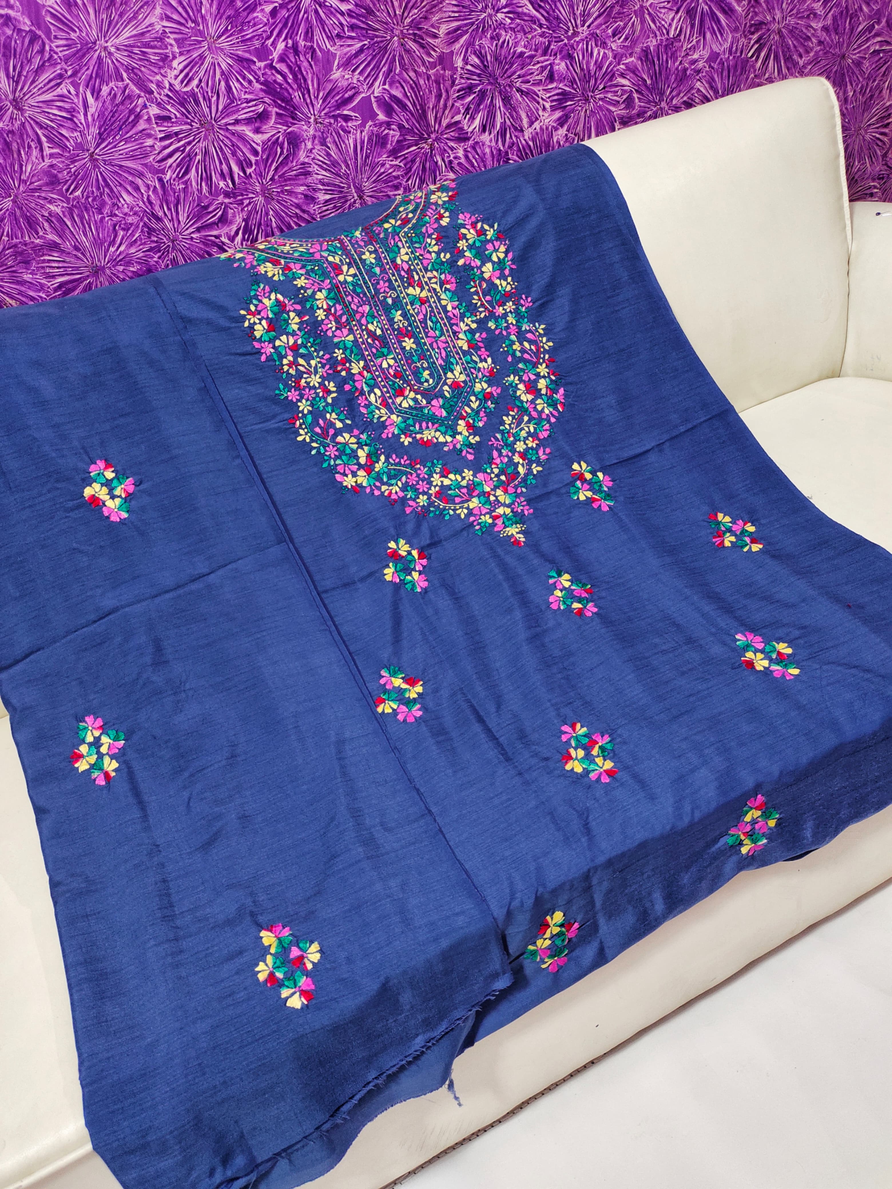 Blue Aura – Chunri Kundan Gotta Chiffon Set